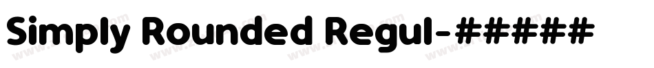 Simply Rounded Regul字体转换